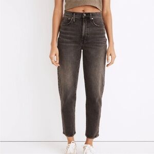 Madewell Balloon Jeans Washed Black Size 28P